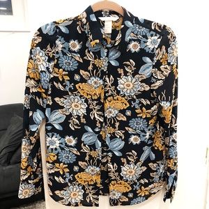 Floral button up